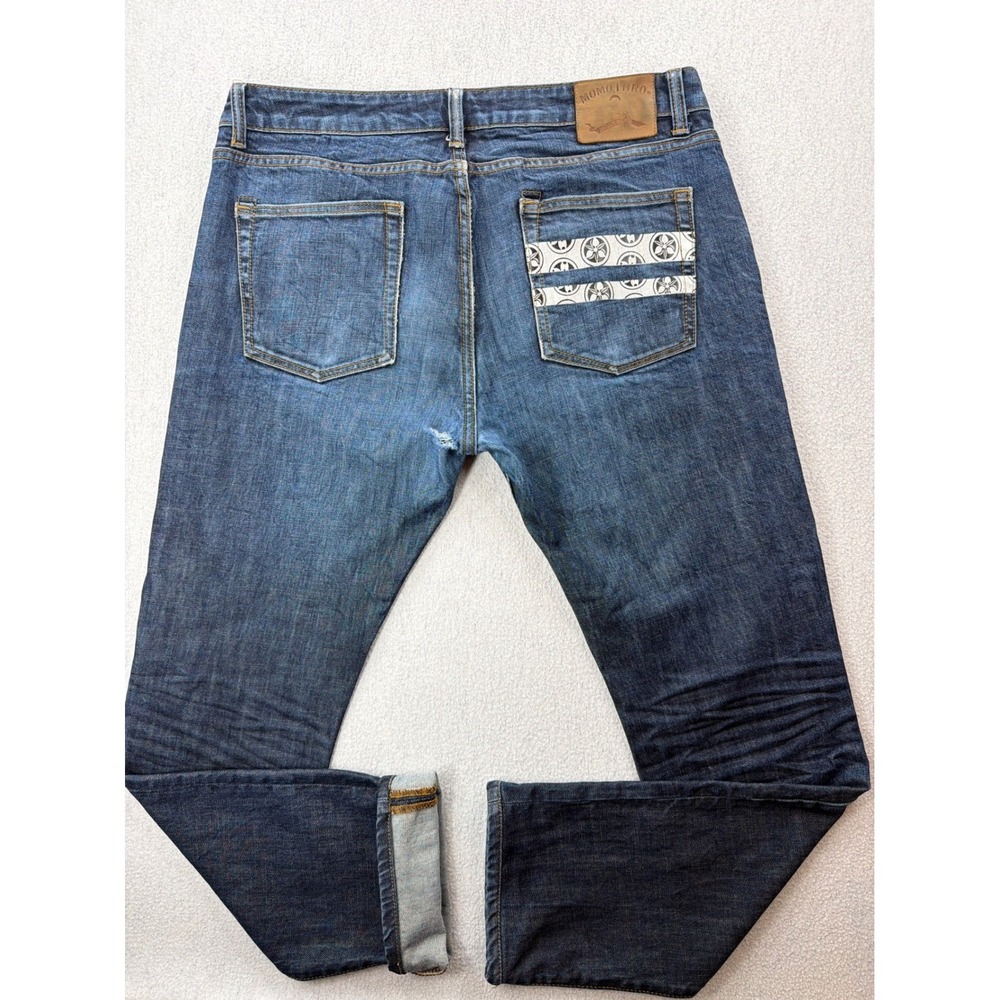 Momotaro Jeans Lot 0200-SP Indigo Selvedge Denim Going to Battle Mens 36 Japan